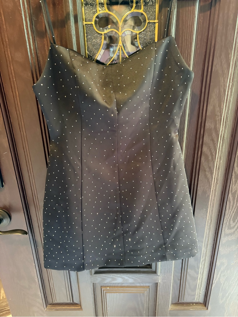 Zara Black Beaded Silky dressy dress